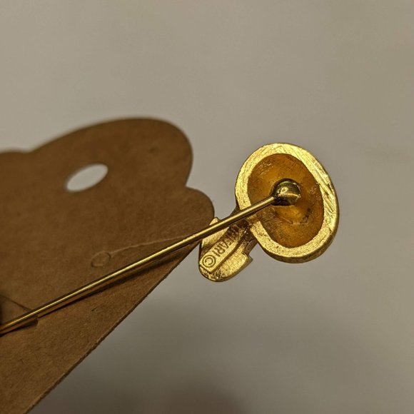 Vtg Trifari Mushroom Stick Pin - Picture 2 of 2